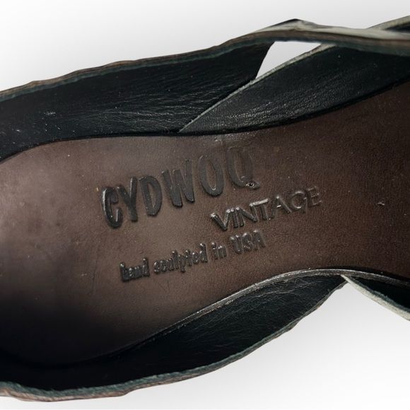 Cydwoq Vintage Wing Brown Kitten Heel Shoe 36.5 - Picture 8 of 11
